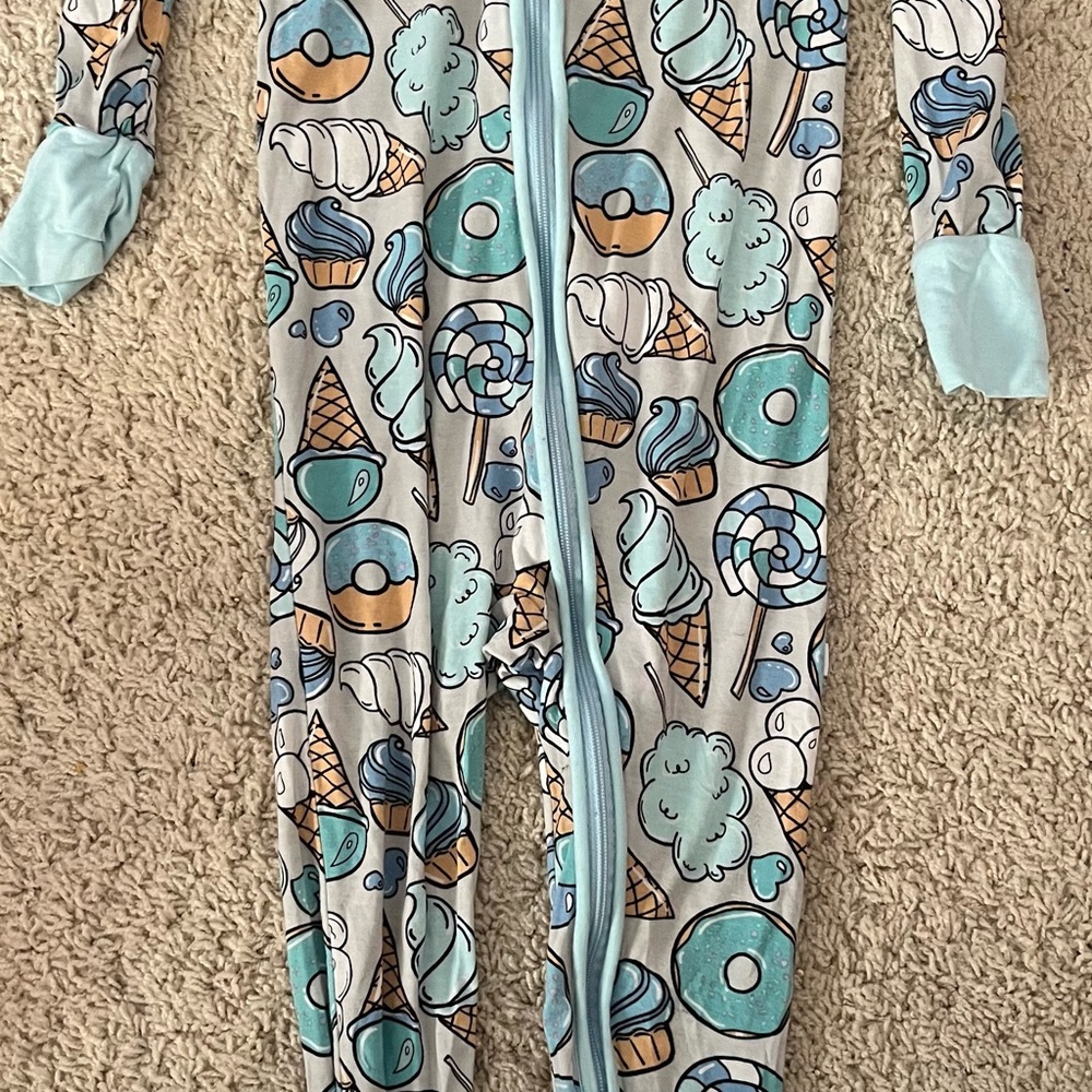 Little Sleepies Sweet Treats Bamboo Zippy Footie, 18-24 Months